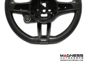 Alfa Romeo Giulia Steering Wheel Trim - Carbon Fiber - Lower Trim Set - QV Model 